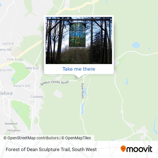 Forest of Dean Sculpture Trail map