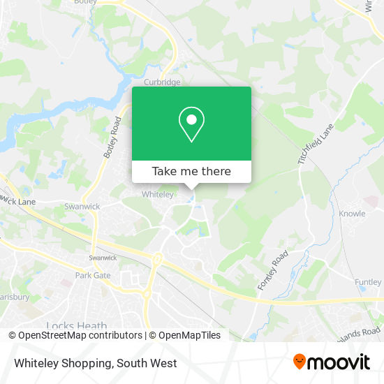 Whiteley Shopping map