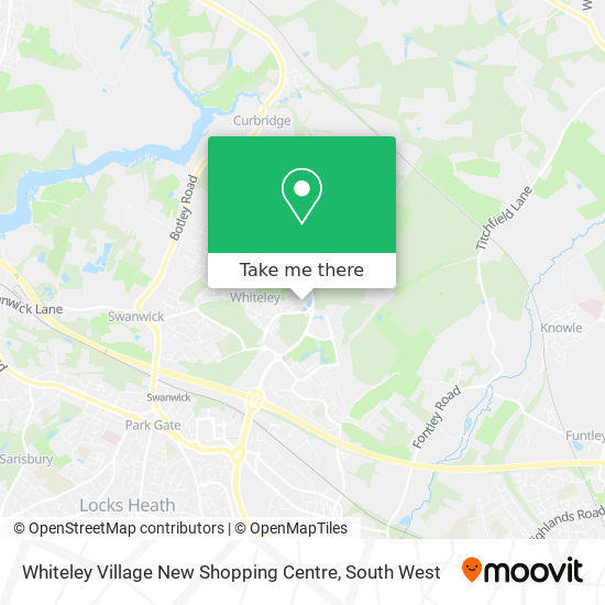 Whiteley Village New Shopping Centre map