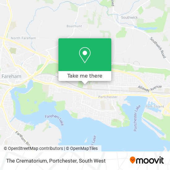 The Crematorium, Portchester map