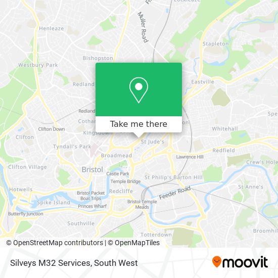 Silveys M32 Services map