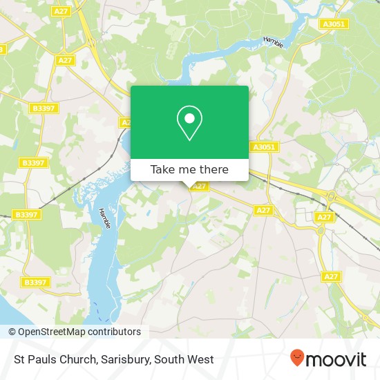 St Pauls Church, Sarisbury map