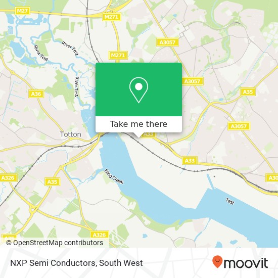 NXP Semi Conductors, Allington Road Southampton Southampton SO15 0 map