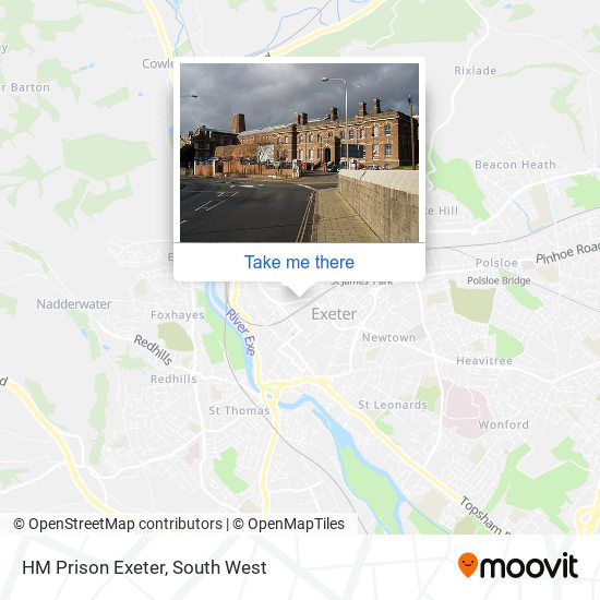 HM Prison Exeter map