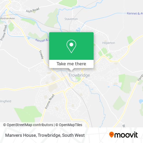 Manvers House, Trowbridge map