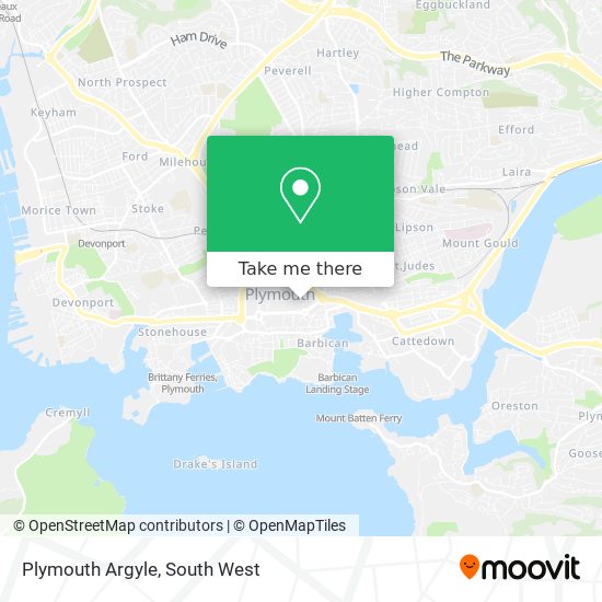 Plymouth Argyle map