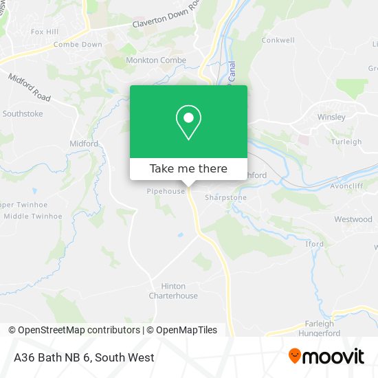 A36 Bath NB 6 map