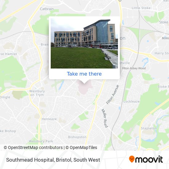 Southmead Hospital, Bristol map