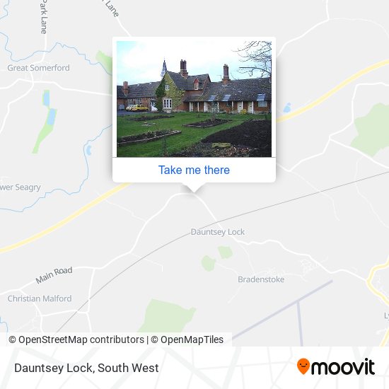 Dauntsey Lock map