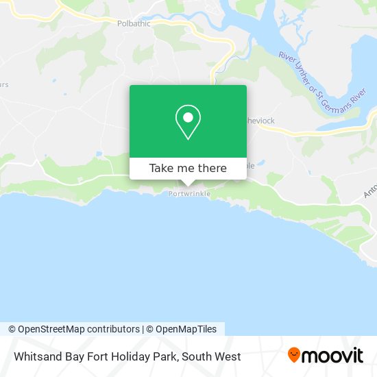 Whitsand Bay Fort Holiday Park map