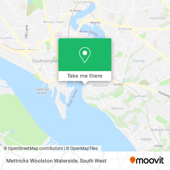 Mettricks Woolston Waterside map