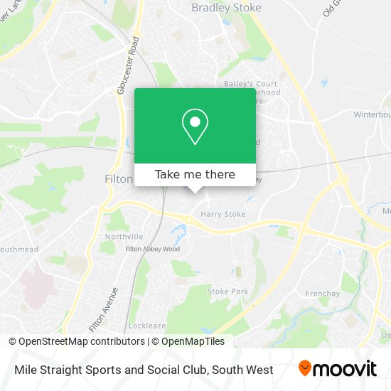Mile Straight Sports and Social Club map
