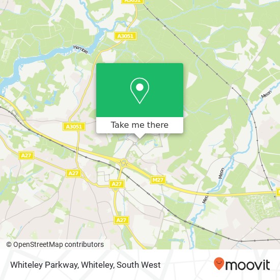 Whiteley Parkway, Whiteley map