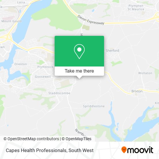 Capes Health Professionals map