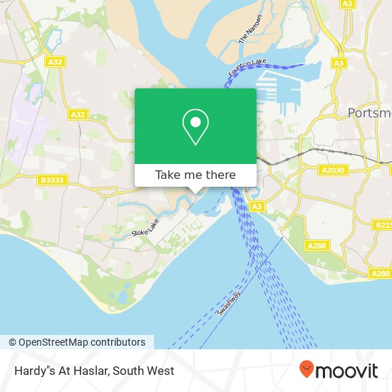 Hardy"s At Haslar, Haslar Road Gosport Gosport PO12 1 map