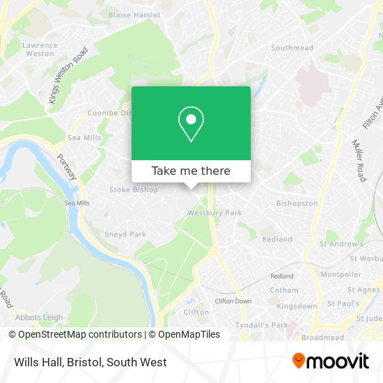 Wills Hall, Bristol map