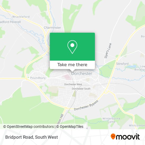 Bridport Road map