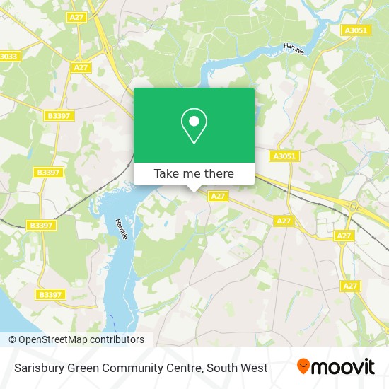 Sarisbury Green Community Centre map