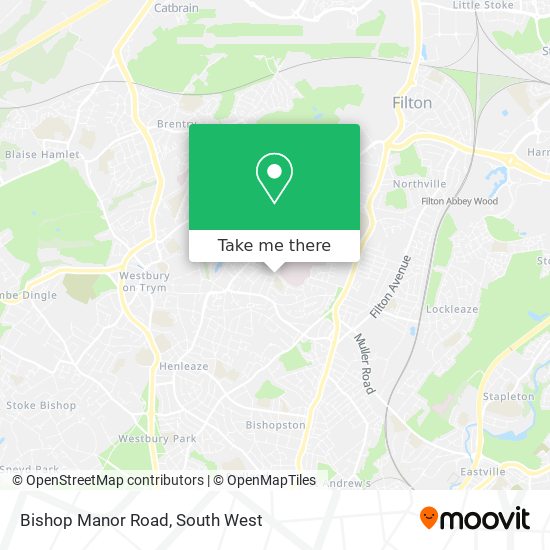 Bishop Manor Road map
