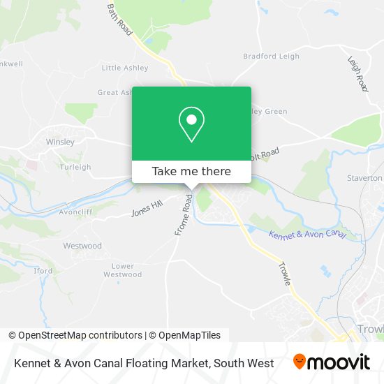 Kennet & Avon Canal Floating Market map