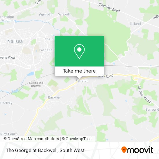 The George at Backwell map