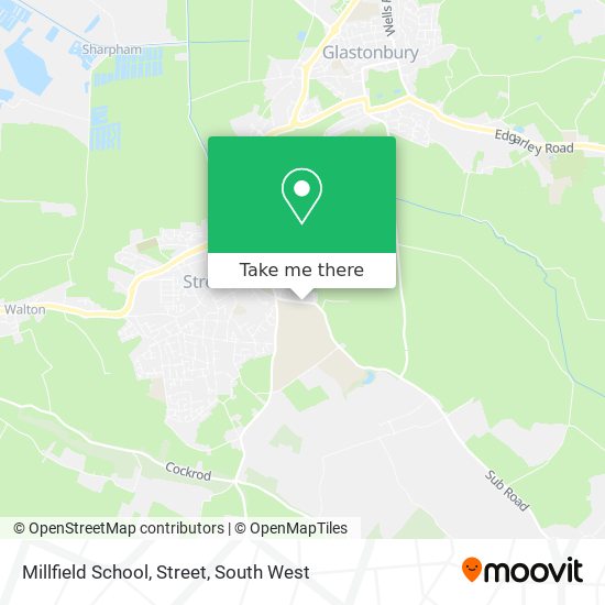 Millfield School, Street map