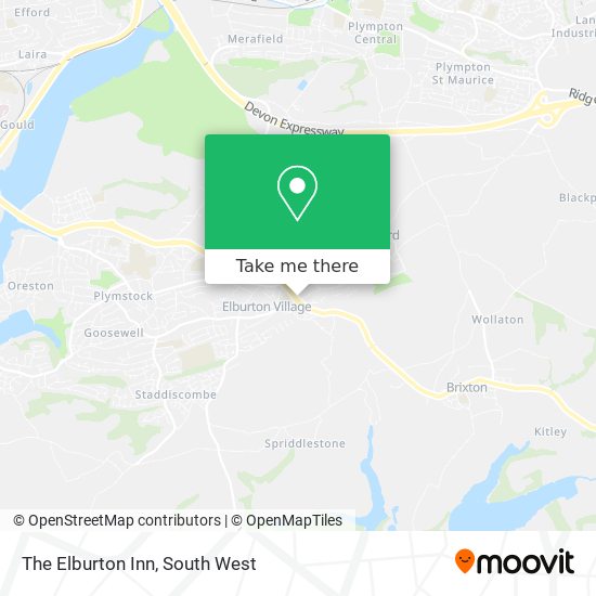 The Elburton Inn map