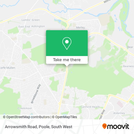 Arrowsmith Road, Poole map