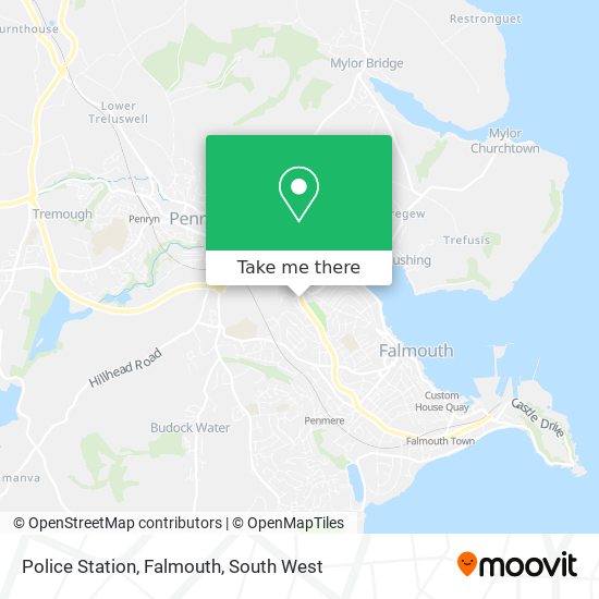 Police Station, Falmouth map