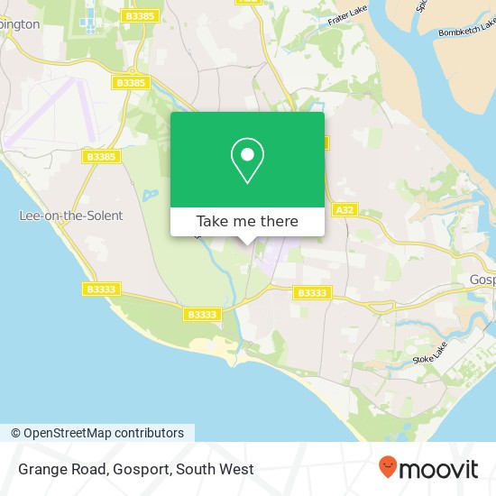 Grange Road, Gosport map