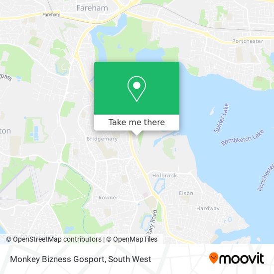 Monkey Bizness Gosport map