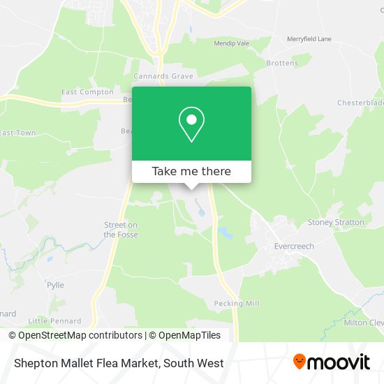 Shepton Mallet Flea Market map