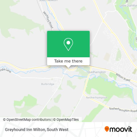 Greyhound Inn Wilton map