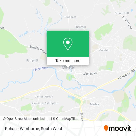 Rohan - Wimborne map