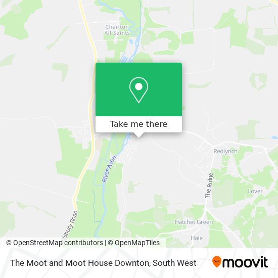 The Moot and Moot House Downton map