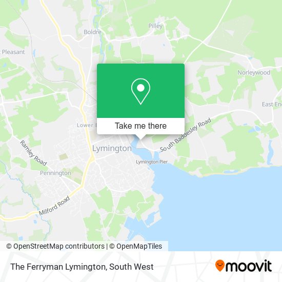 The Ferryman Lymington map