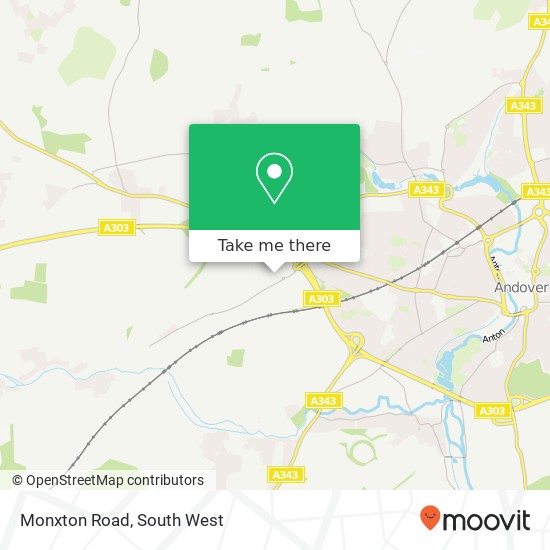 Monxton Road map