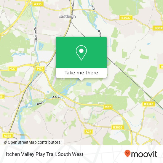 Itchen Valley Play Trail map