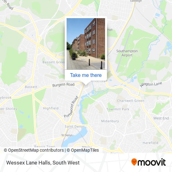 Wessex Lane Halls map