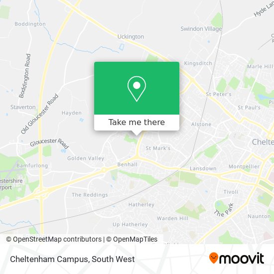 Cheltenham Campus map
