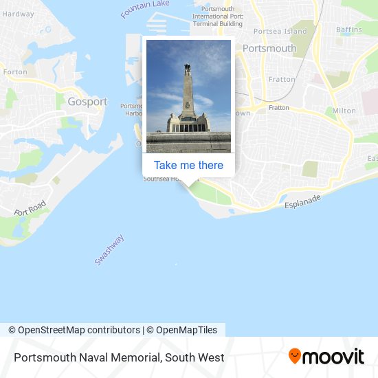 Portsmouth Naval Memorial map