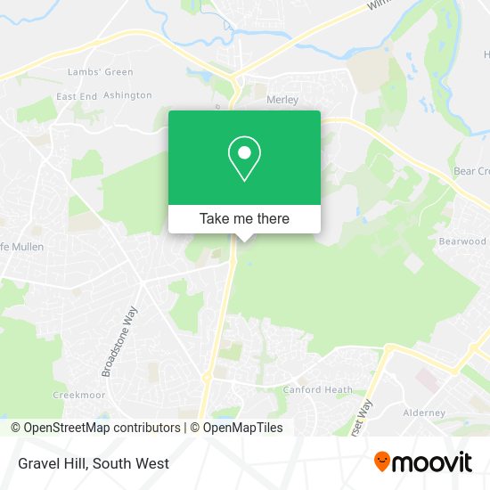How to get to Gravel Hill in Poole by Bus or Train?