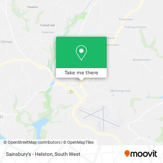 Sainsbury's - Helston map