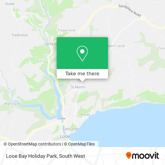Looe Bay Holiday Park map