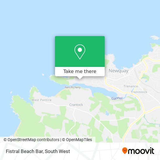 Fistral Beach Bar map