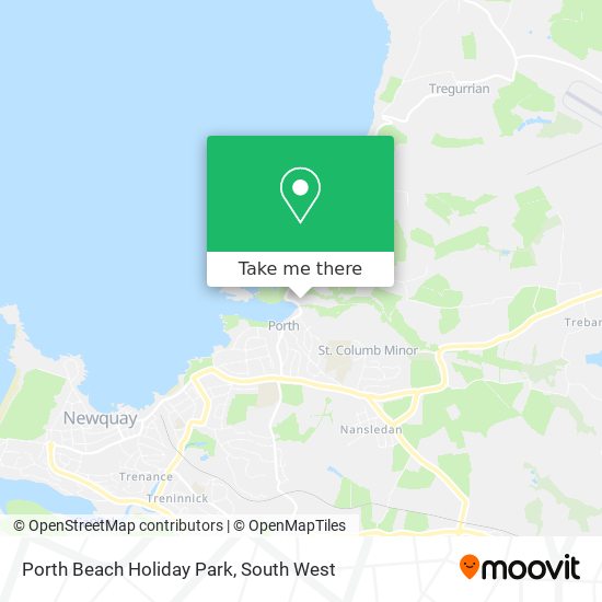 Porth Beach Holiday Park map