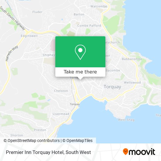 Premier Inn Torquay Hotel map