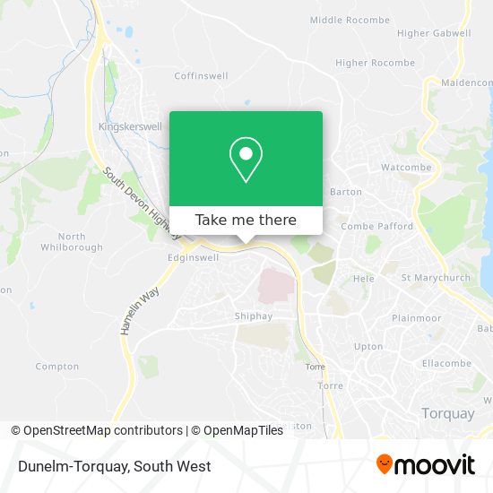 Dunelm-Torquay map