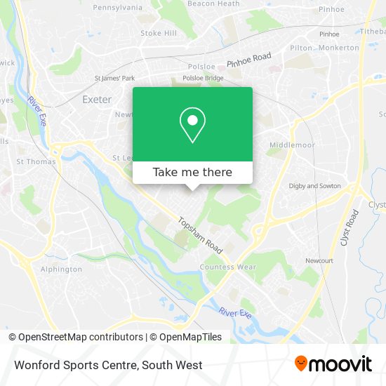 Wonford Sports Centre map
