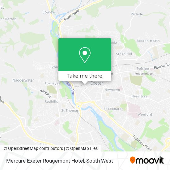 Mercure Exeter Rougemont Hotel map